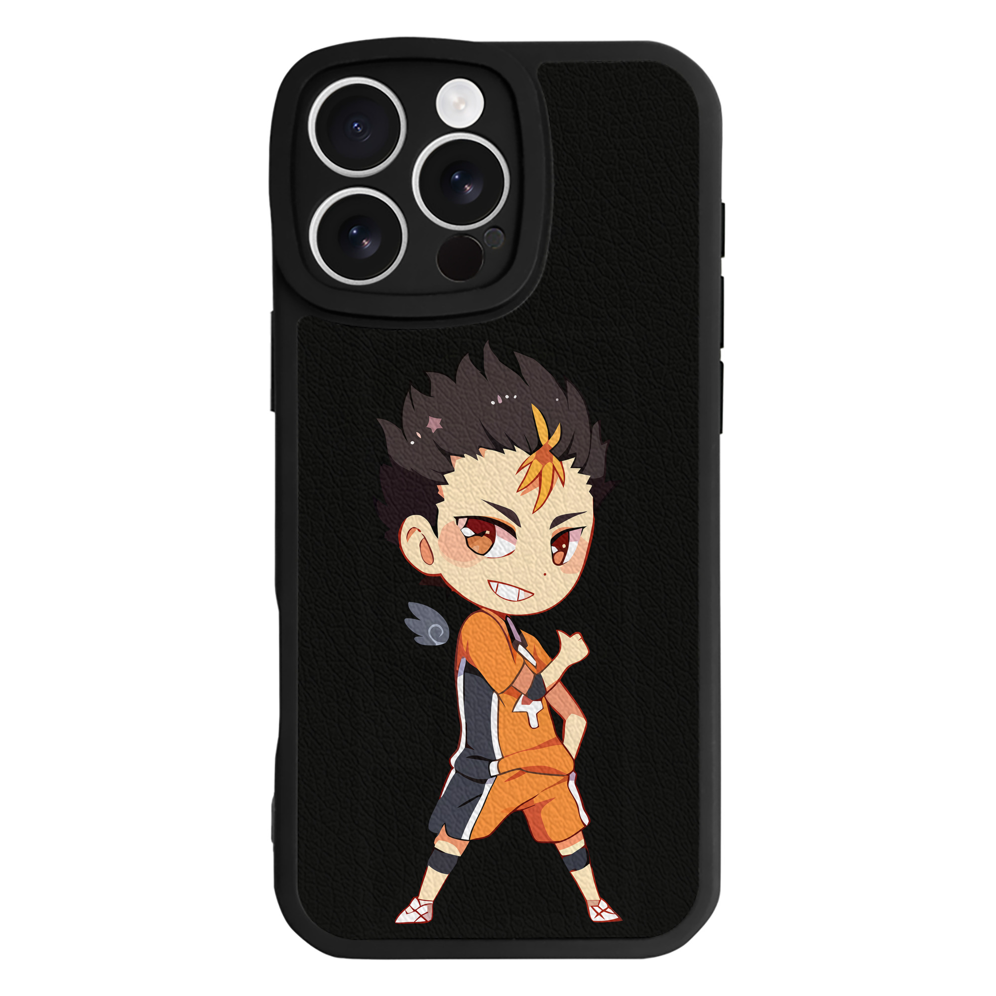 （画像用） ハイキュー!! Haikyu!! 【iPhone 16シリーズ対応】シリコンスマホケース（レザー調） 材質：シリコン